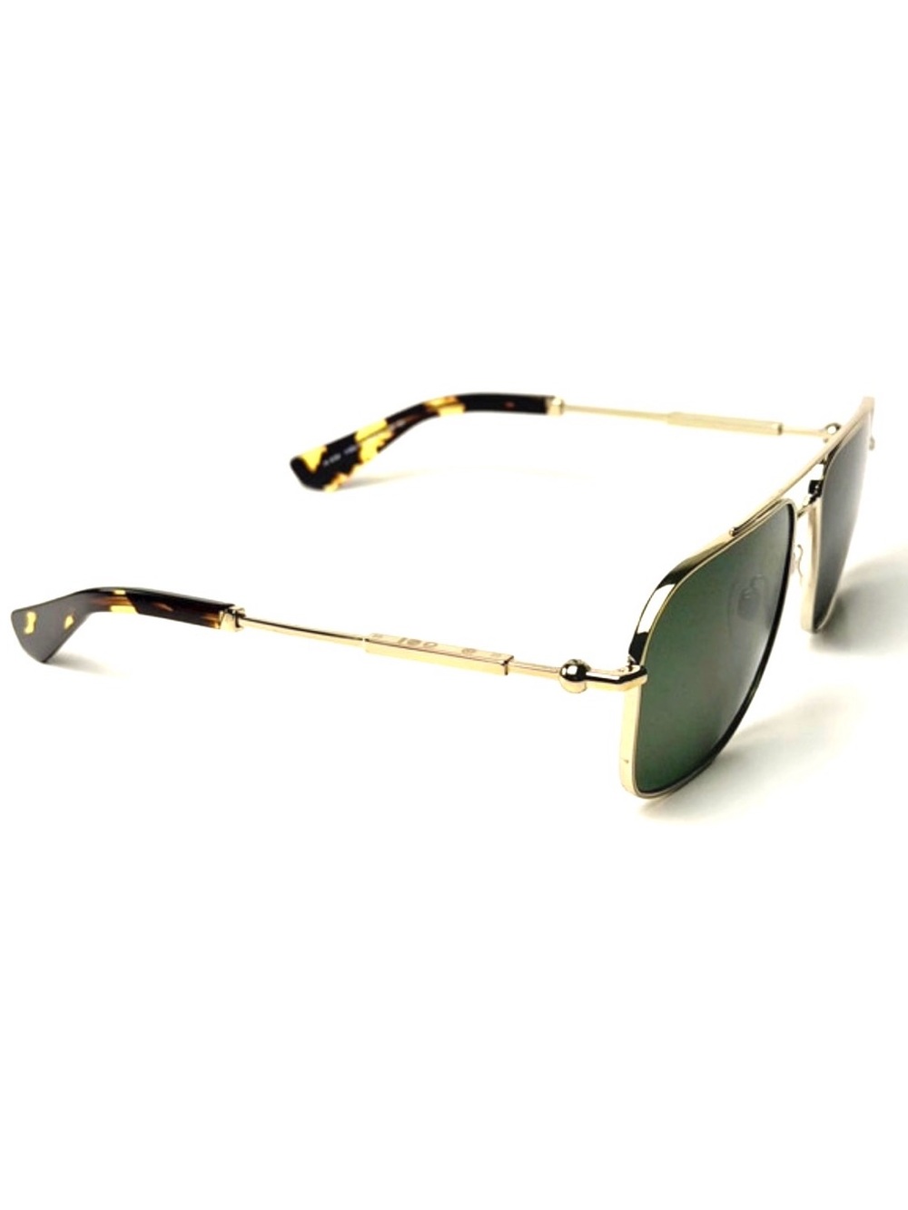Burberry B 3159 1109/71 Gold Frame Sunglasses with Green Lenses 59-16-145 - Picture 5 of 9